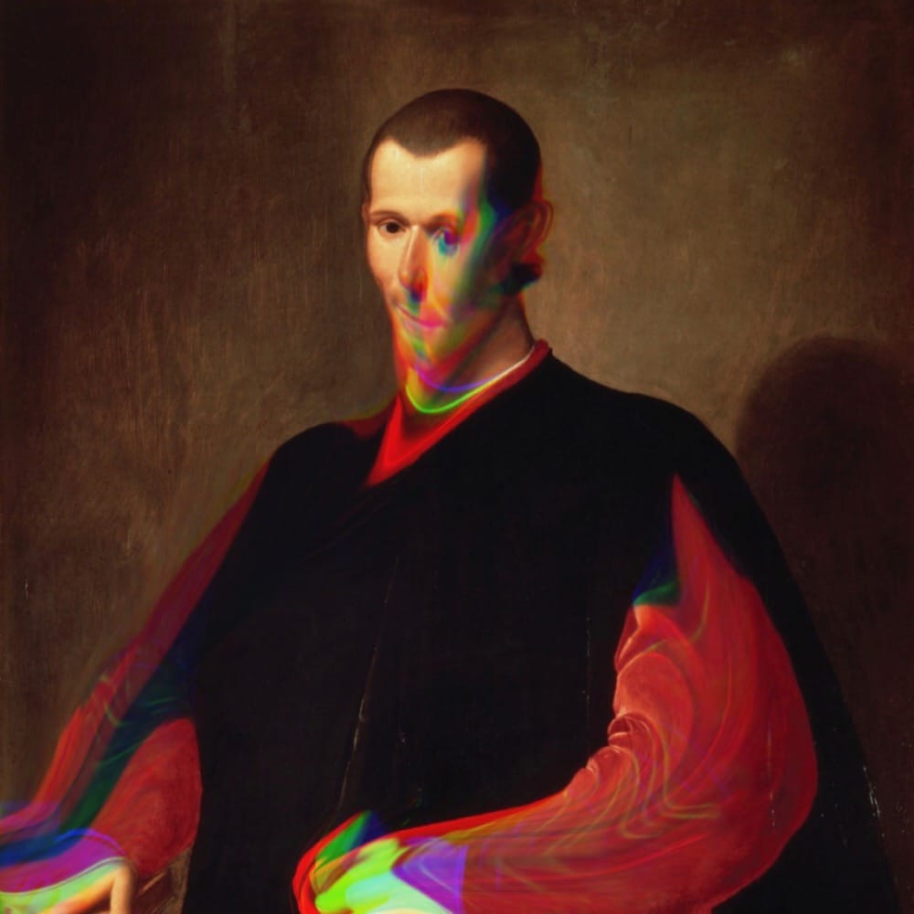 „Niccolò Machiavelli Glitch 12“