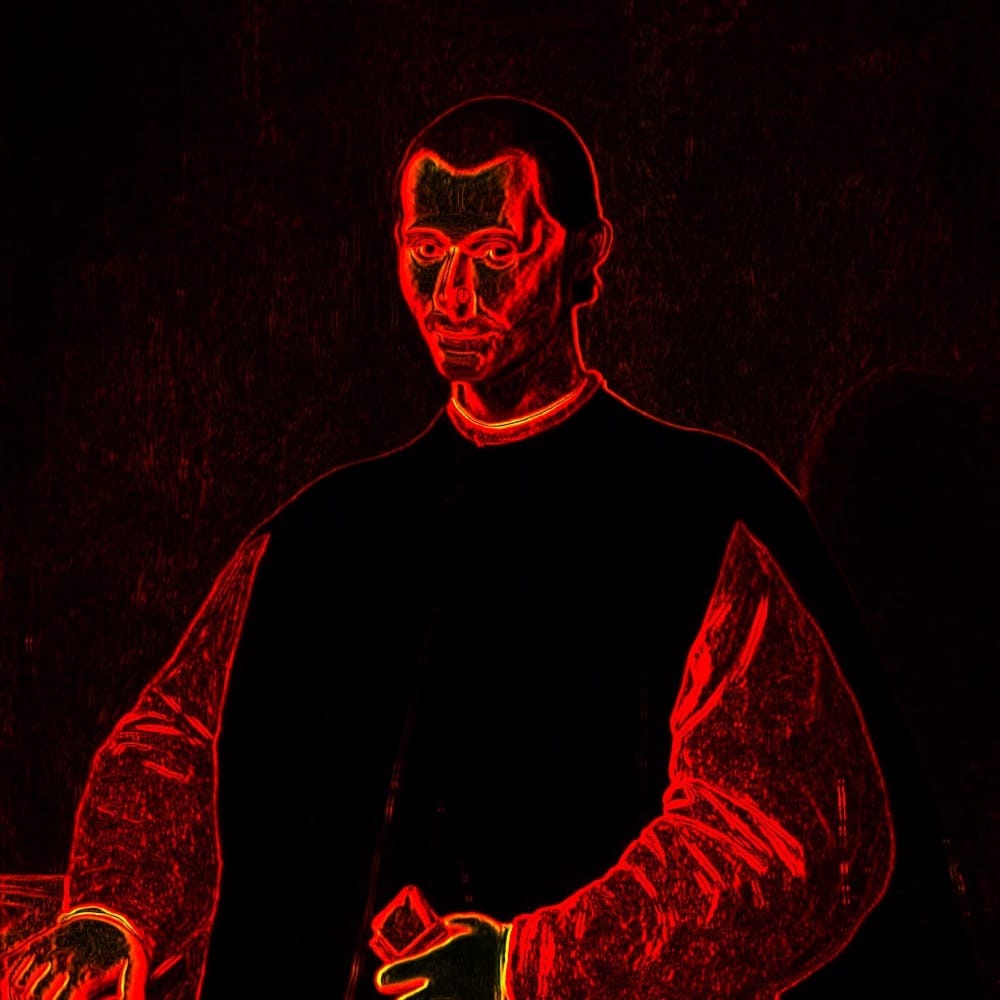 „Niccolò Machiavelli Glitch 15“