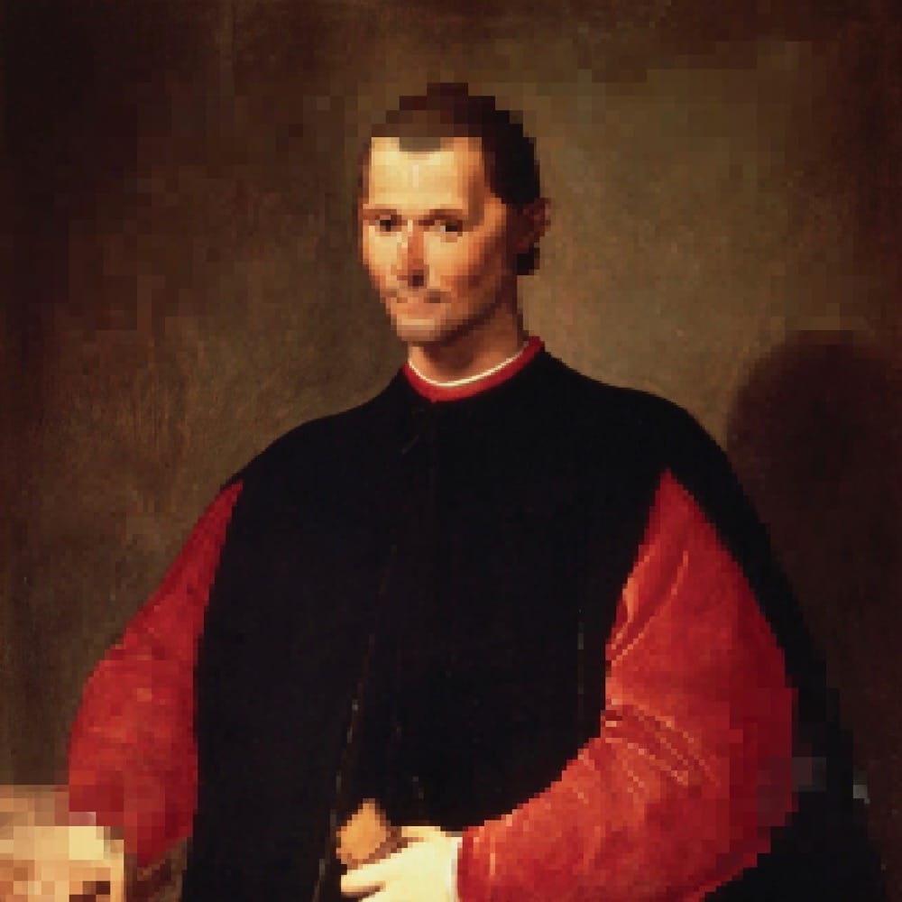 „Niccolò Machiavelli Glitch 17“