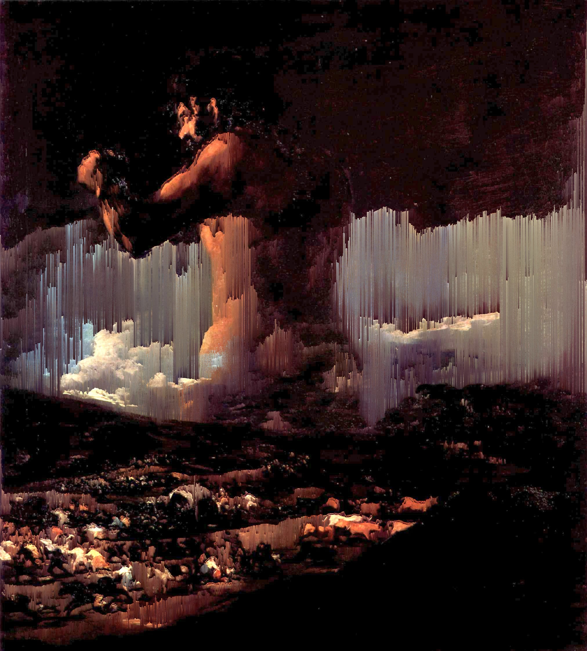 „Der Koloss“ (vermutlich Asensio Juliá, ca. 1808) {Glitch}