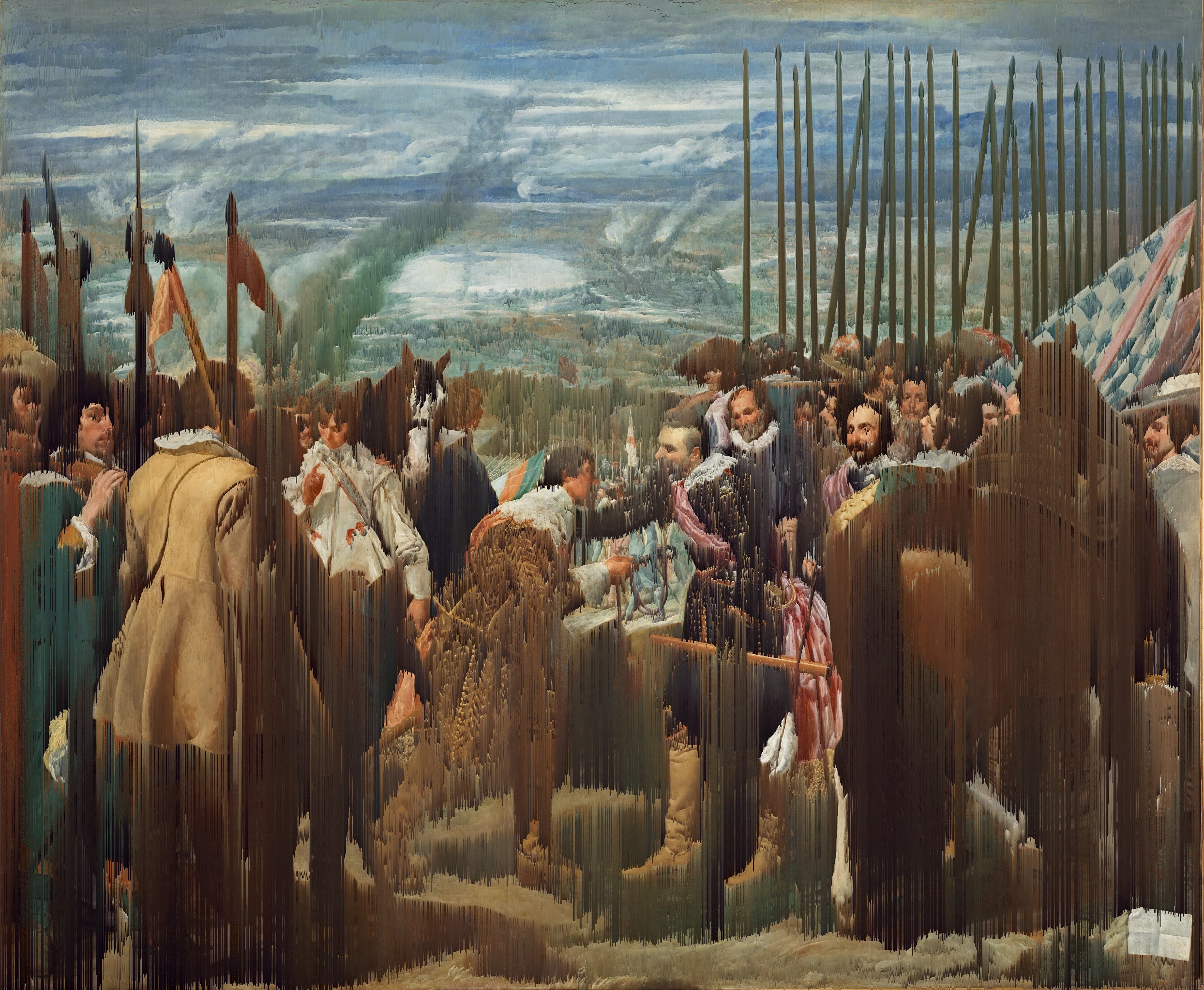 „Die Übergabe von Breda“ (Diego Velázquez, 1634) {Glitch}