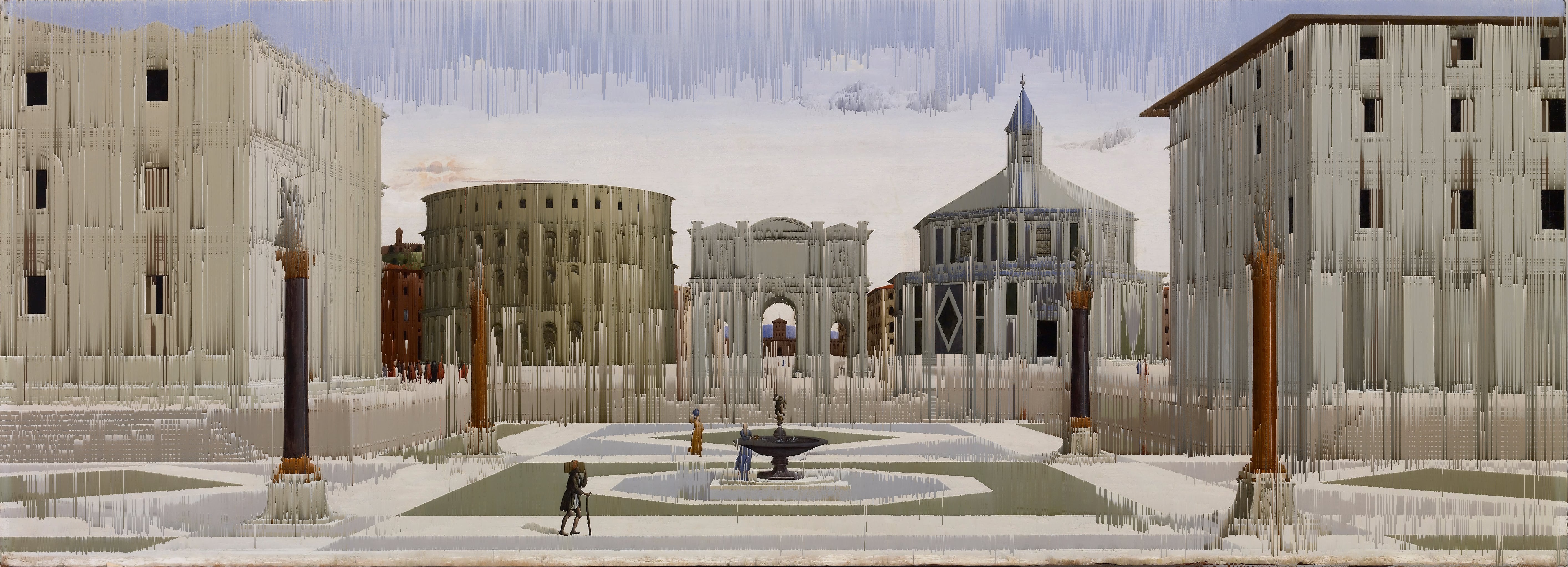 „The Ideal City“ (Fra Carnevale, ca. 1480) {Glitch}