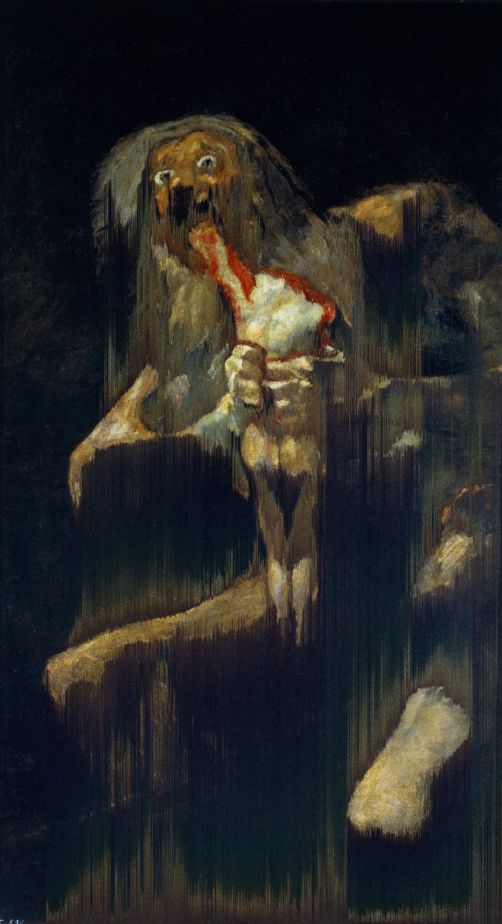 „Saturno devorando a su hijo“ (Francisco de Goya, ca. 1819) {Glitch}