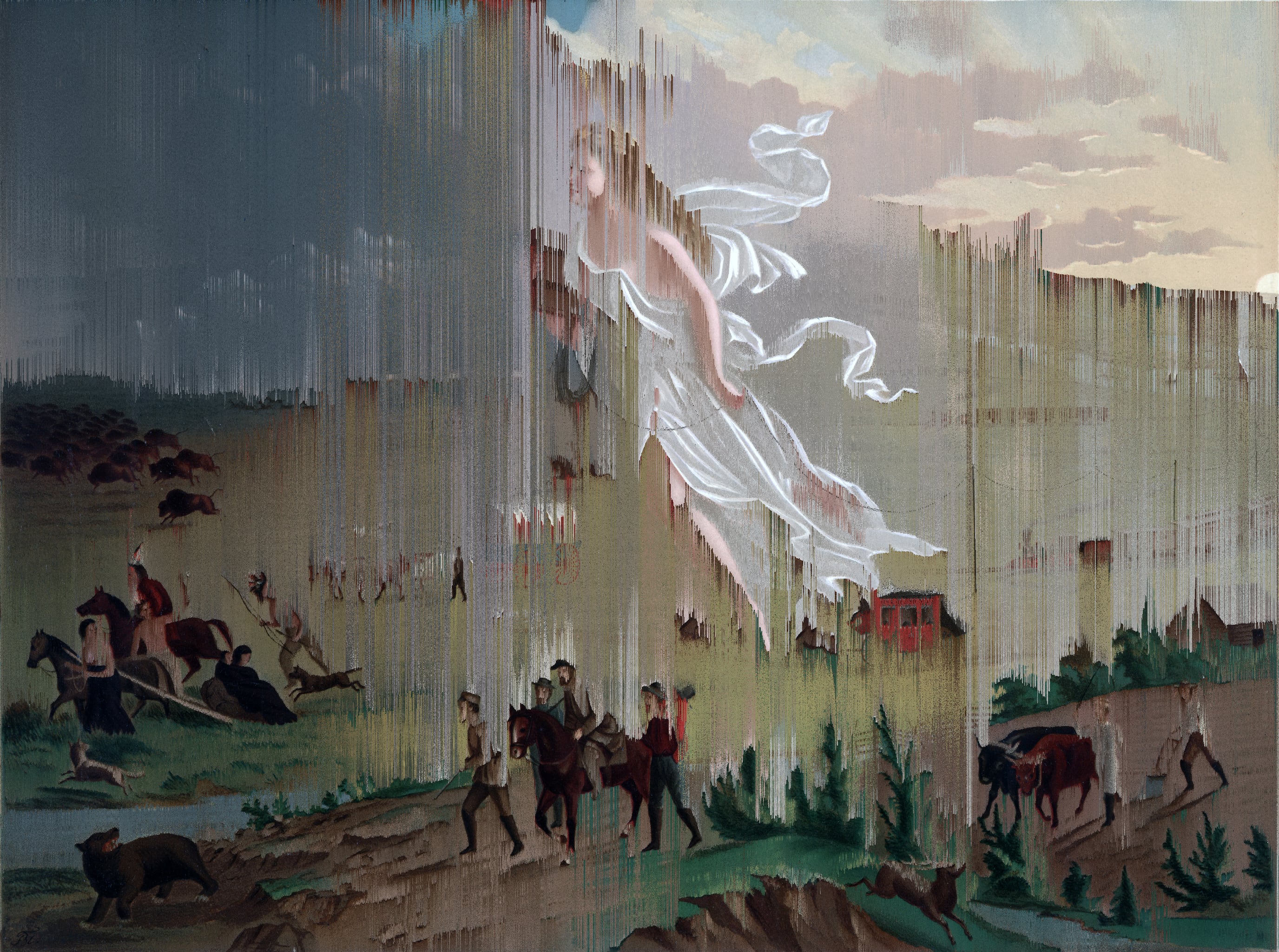 „American Progress“ (John Gast, 1872) {Glitch}