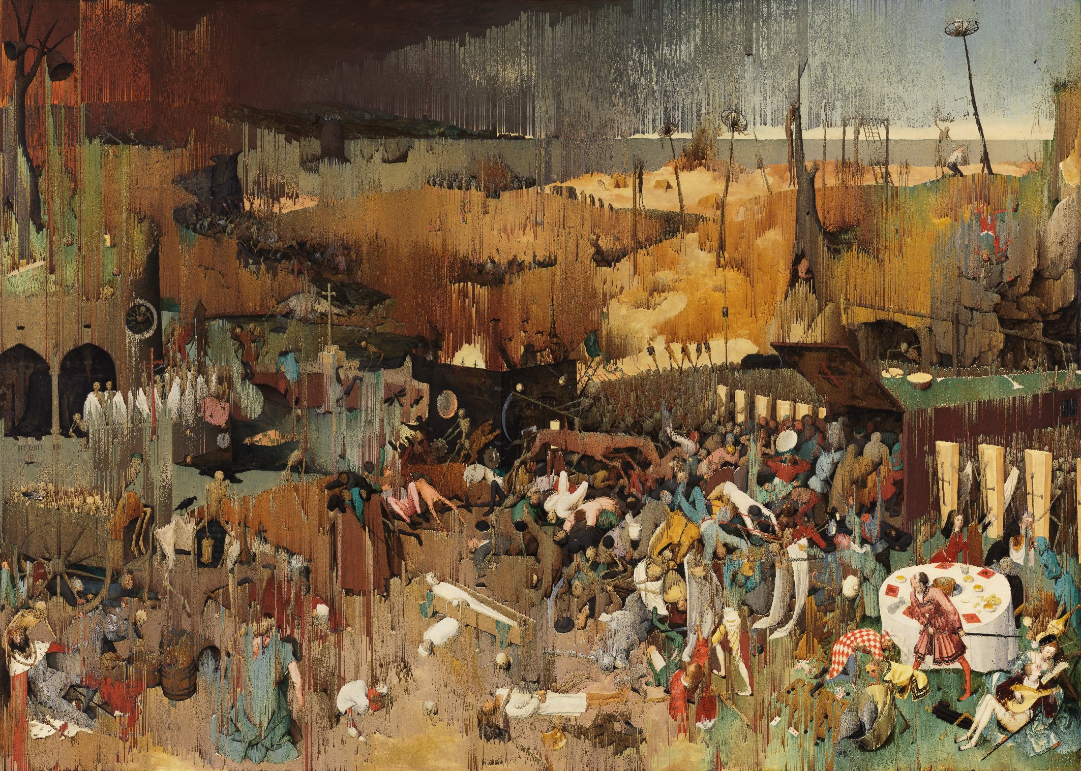 „Der Triumph des Todes“ (Pieter Bruegel der Ältere, ca. 1562) {Glitch}