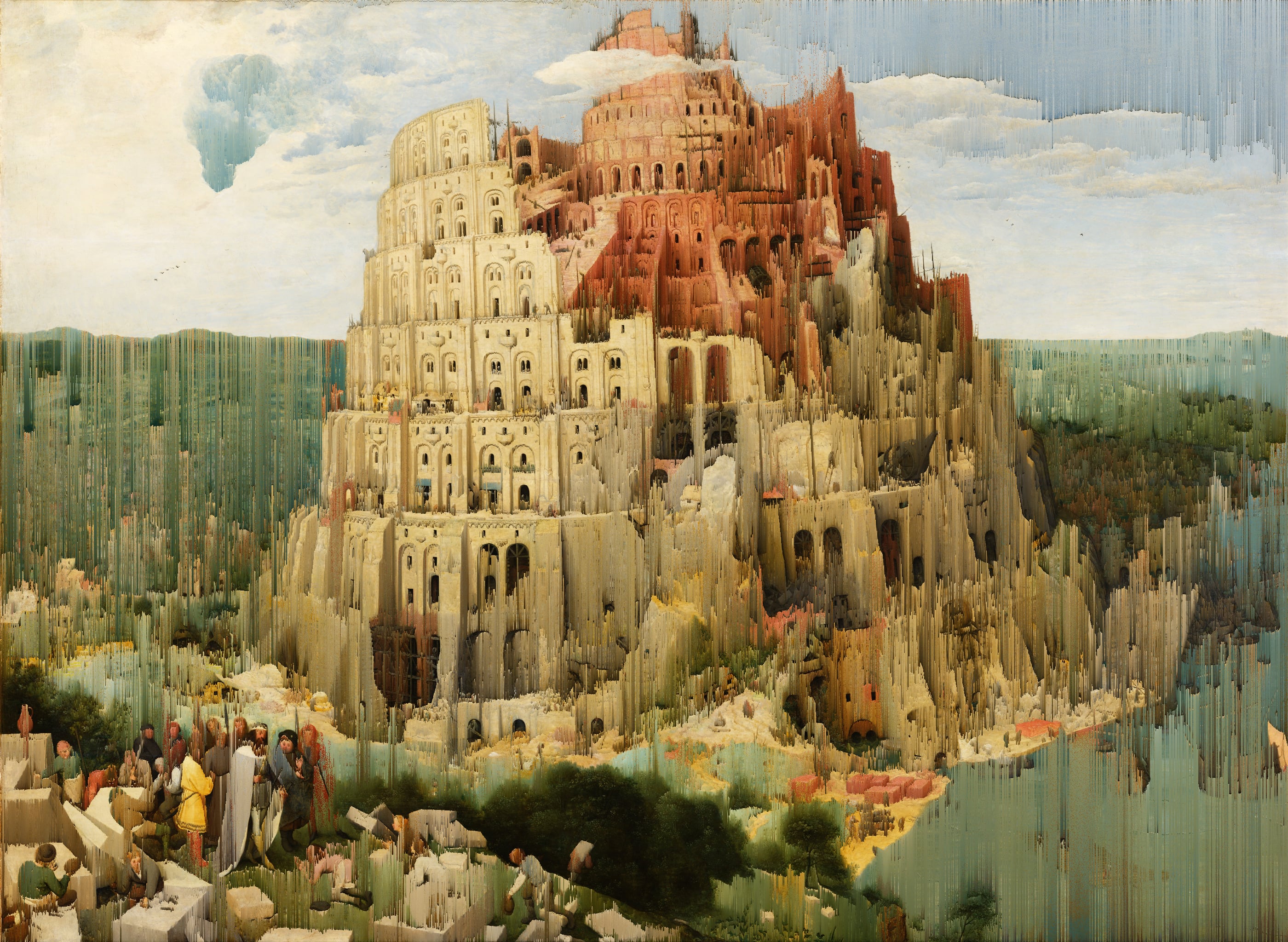 „Der Turmbau zu Babel“ (Pieter Bruegel der Ältere, 1563) {Glitch}